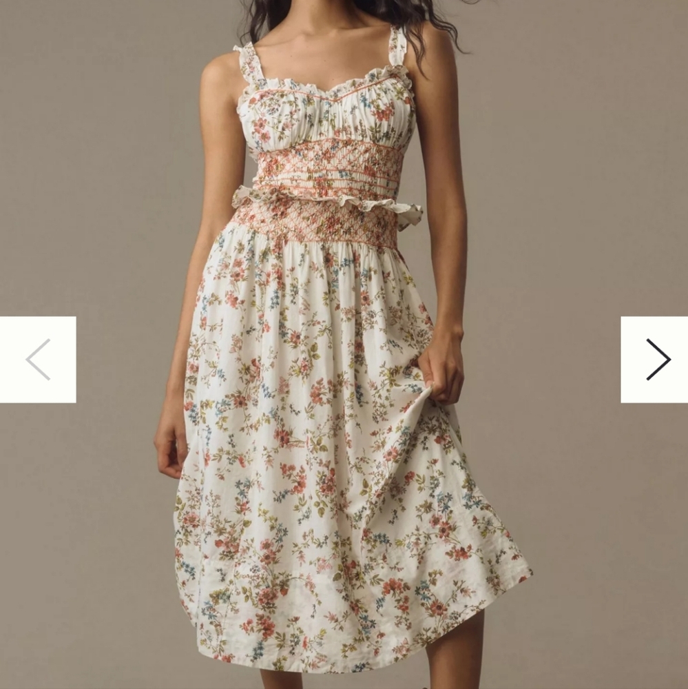 Anthropologie Floral Summer Dress